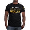 Balance Health & Wealth Black T-shirt