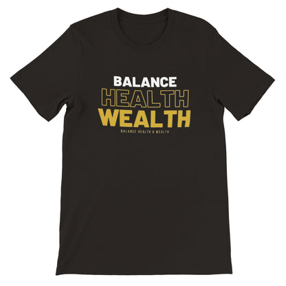 Balance Health & Wealth Black T-shirt