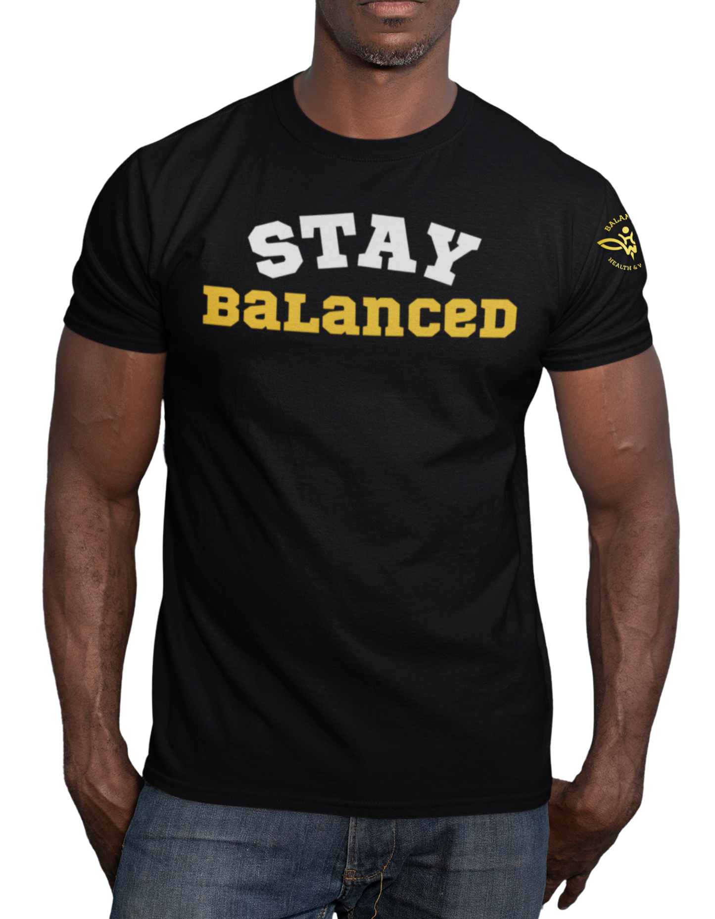 Stay Balanced Black T-shirt
